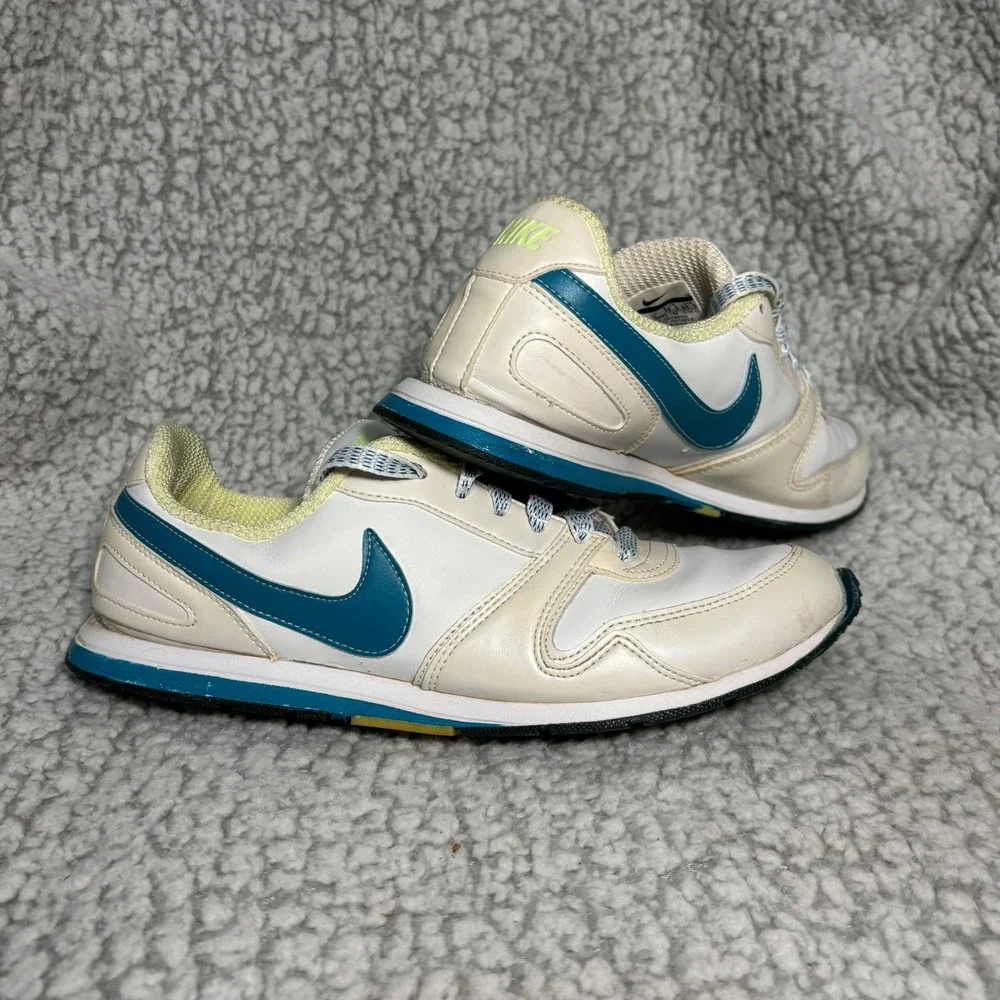 Nike Air Pegasus 83 Womens Sail Mineral Blue Volt Sneakers 414922-143‎